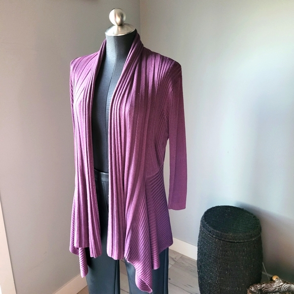 orange Sweaters - Women's Open Front Cardigan Sz Small